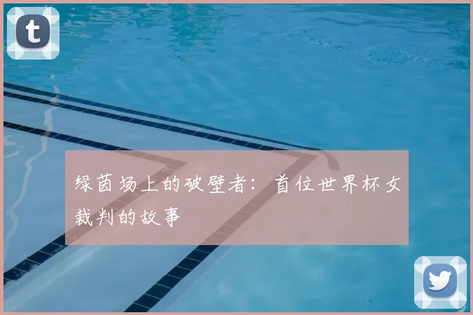 绿茵场上的破壁者：首位世界杯女裁判的故事