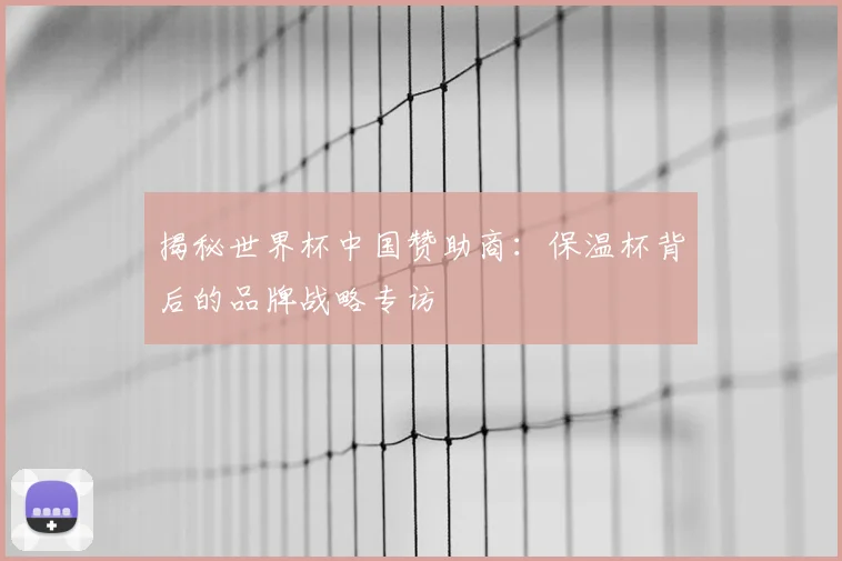 揭秘世界杯中国赞助商：保温杯背后的品牌战略专访